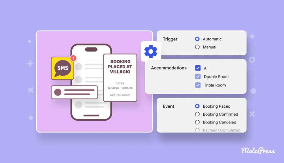 SMS add-on for Hotel Booking.