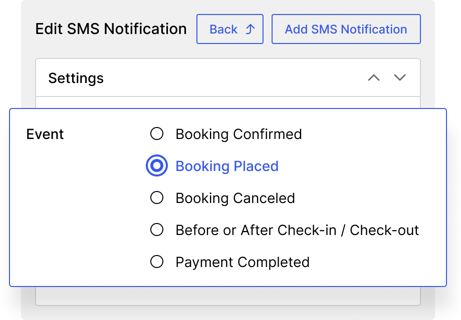 Automate SMS for Booking Updates