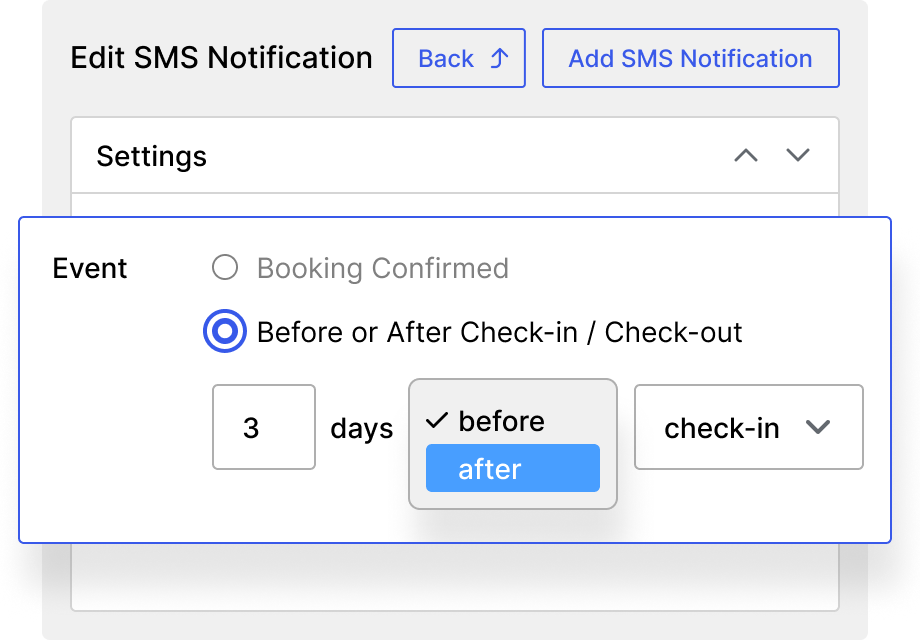 Schedule Messages Around Check-In and Check-Out