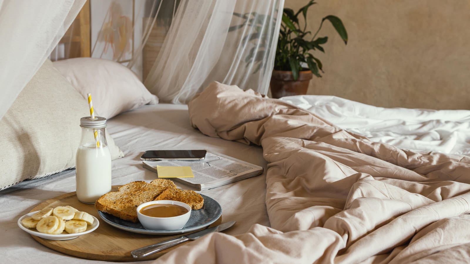 Picture of a bed and breakfast hotel room interior.