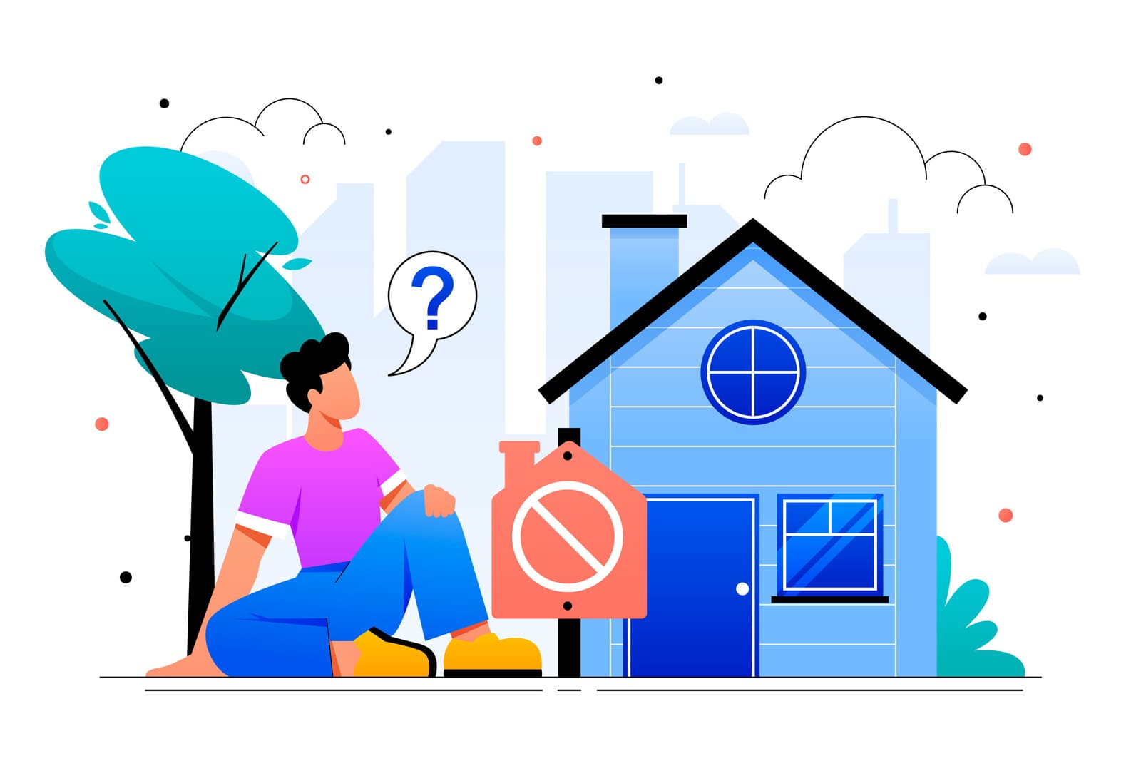Photo of a person considering possible guidelines for vacation rentals.