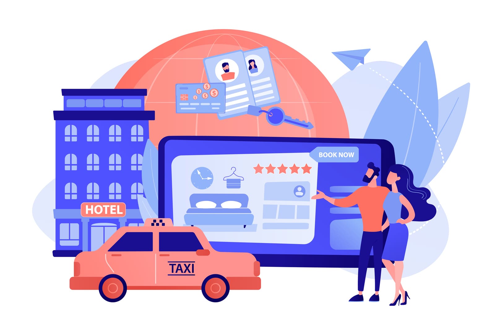 Image of ways to directly book a room using a bed and breakfast website design.