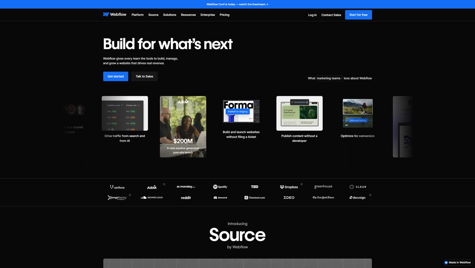 Picture of Webflow as one of the ways to customize and maintain your bed and breakfast hotel website.
