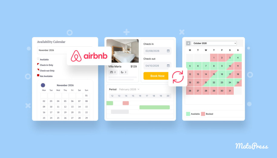 An image showing the sync process with Airbnb.