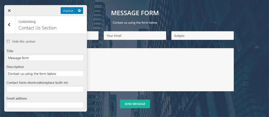 contact form emmet lite