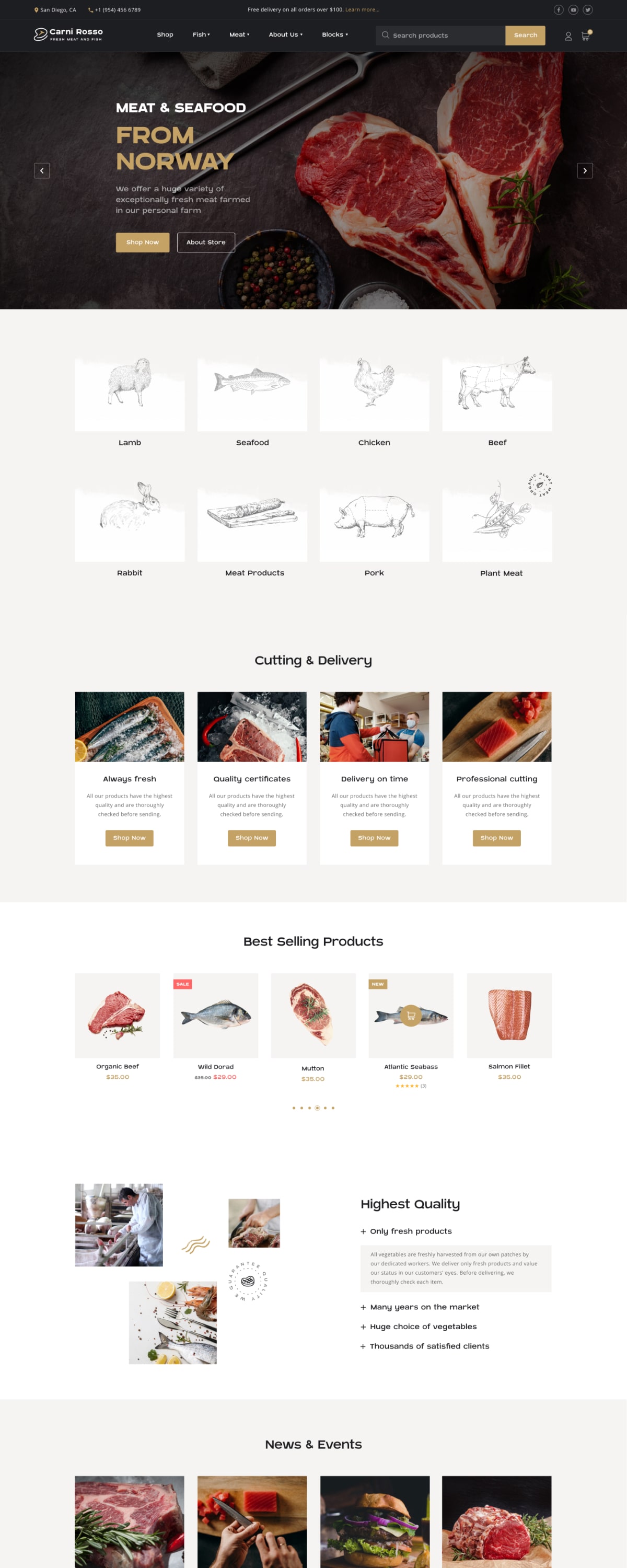 Fishing Shop - WooCommerce WordPress Theme Template